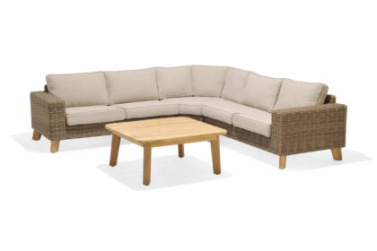 Loungegrupp utomhus bahamas 5-sits - beige