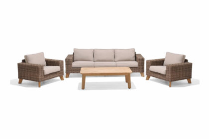 Loungegrupp utomhus bahamas 5-sits - beige