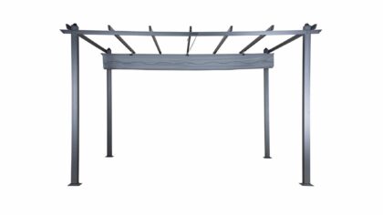 Lazio pergola 295x395 cm - svart/grå