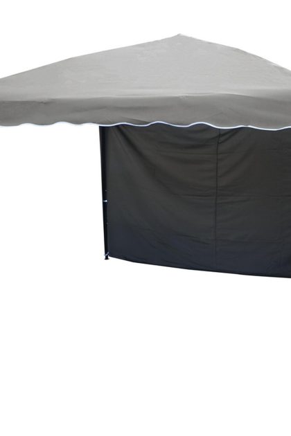 Easy up paviljong 295x295 cm - vit/brun