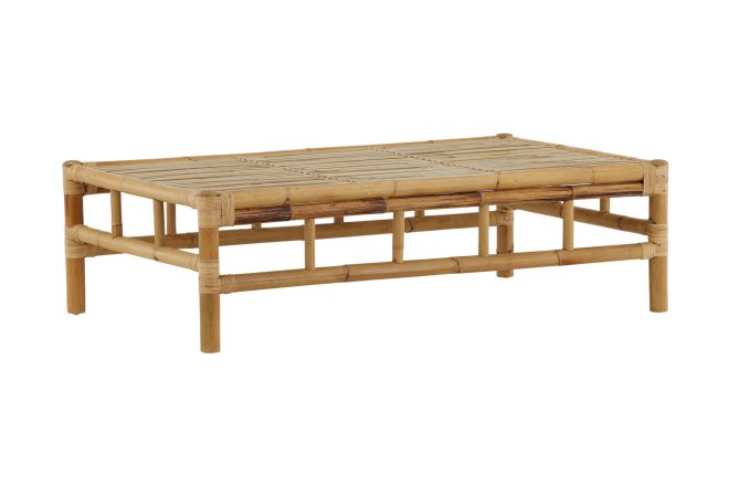 Cane soffbord 120 cm - trä/natur