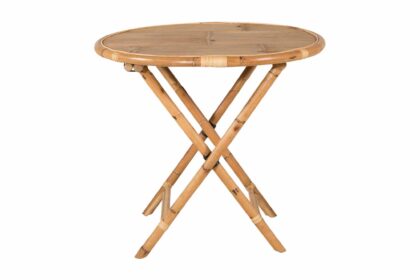 Cane cafébord rund 80 cm - brun
