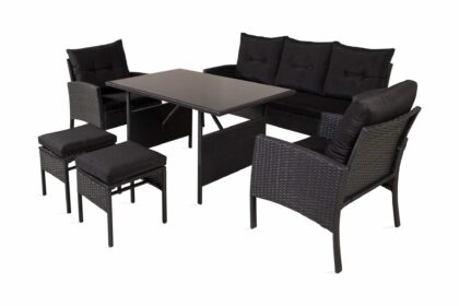 Knock soffgrupp utomhus svart - venture home