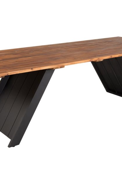 Doory matbord utomhus 250 cm - svart/brun