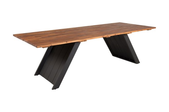 Doory matbord utomhus 250 cm - svart/brun