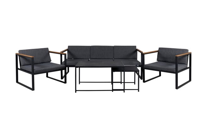 Dakar loungegrupp utomhus - svart