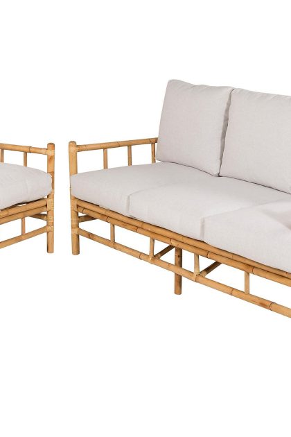 Loungegrupp utomhus cane brun - venture home