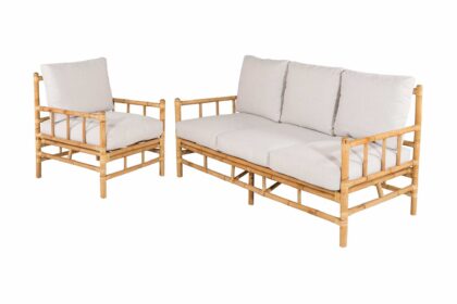 Loungegrupp utomhus cane brun - venture home