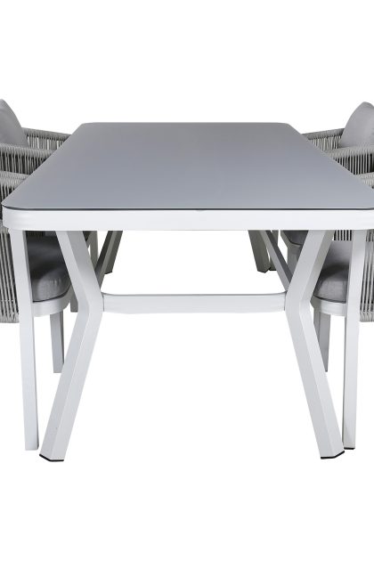 Virya matgrupp 200cm + 6 matstolar - brun