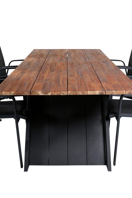 Doory matgrupp utomhus 250cm + 6 copacabana reclinerstolar - vit