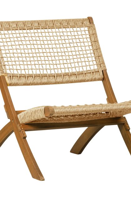 Beige klappstol utomhus pamunda
