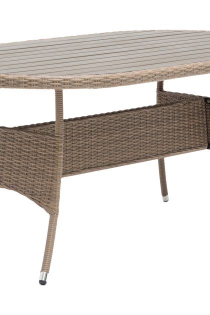 Matbord utomhus hillerstorp 180cm - konstrotting/brun