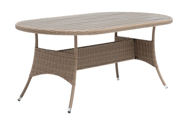 Matbord utomhus hillerstorp 180cm - konstrotting/brun