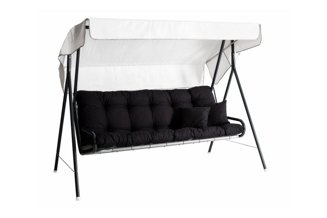 Hammock suvi 71b 3-sits grå/svart - varax