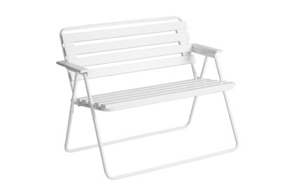 2-sits bänk utomhus retro 322 vit - varax