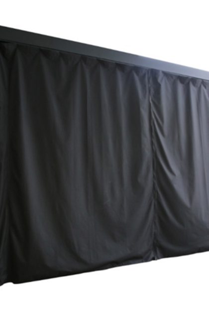 Sidoväggar till paviljong mirador 300x300 cm 4 st svart - svart