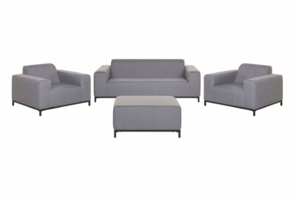 Loungegrupp utomhus hughen 5-sits - grå/svart