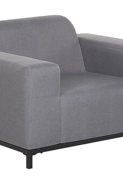 Utefåtölj hughen 2-pack - grå/svart