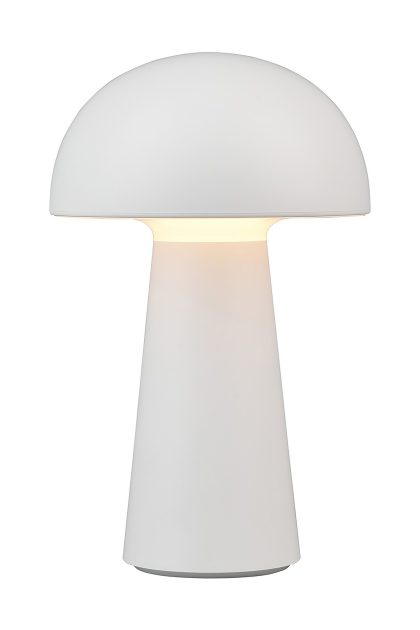 Lennon led bordslampa vit uppladdningsbar - vit