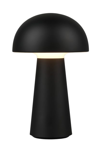 Lennon led bordslampa svart uppladdningsbar - svart