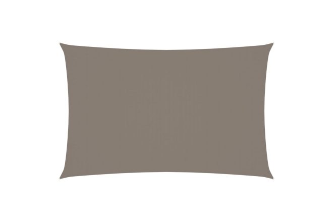 Solsegel oxfordtyg rektangulärt 4x7 m taupe - Brun