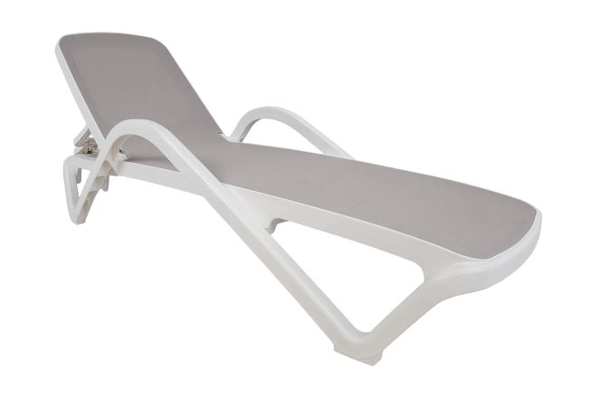 Däckstol resort beige -