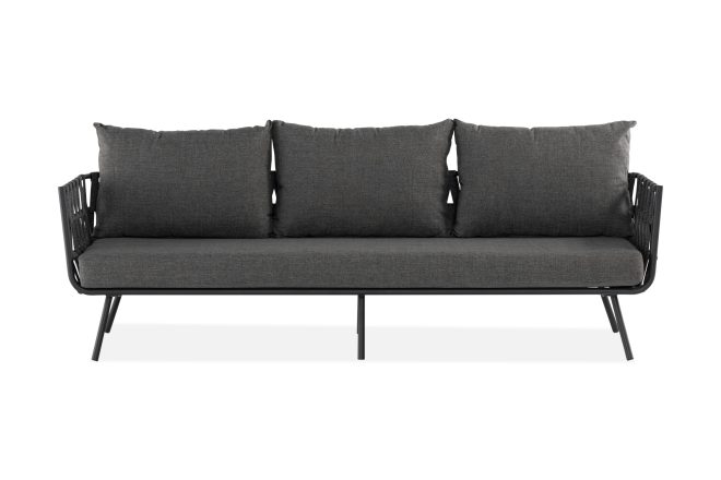 3-sits utesoffa sandina - rep/svart/grå