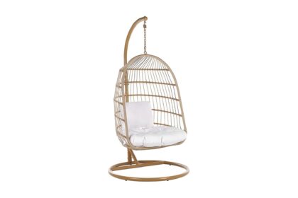 Hängstol utomhus allera med stativ - beige/vit