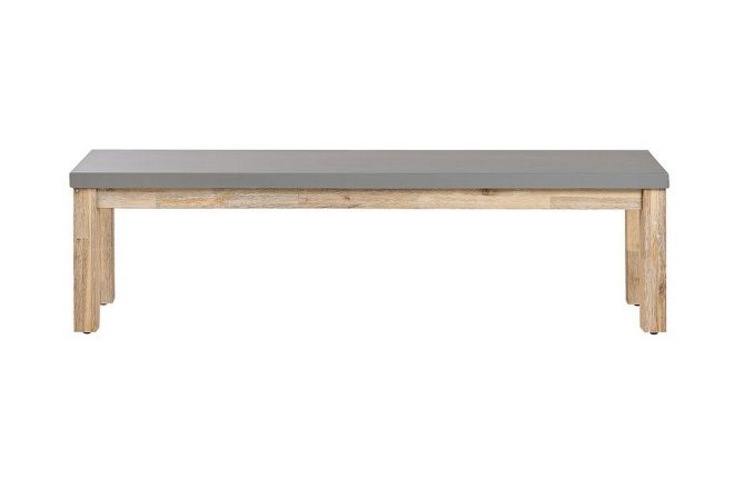 Trädgårdsbänk 160 cm grå ostuni - grå