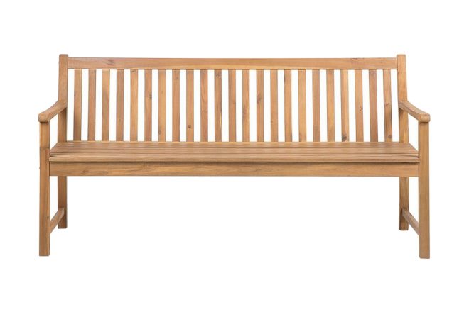 Trädgårdsbänk akaciaträ ljusbrun 180 cm vivara - trä/natur