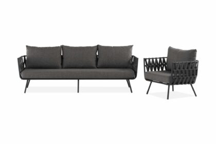 Soffgrupp sandina 4-sits - rep/svart/grå