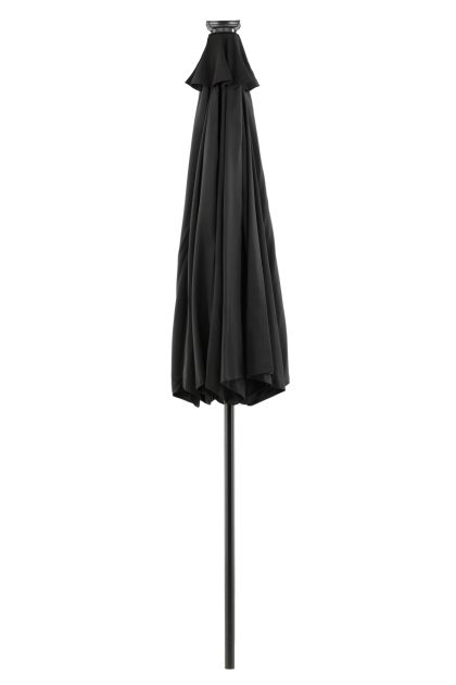 Sabal parasoll 270 cm med led - svart