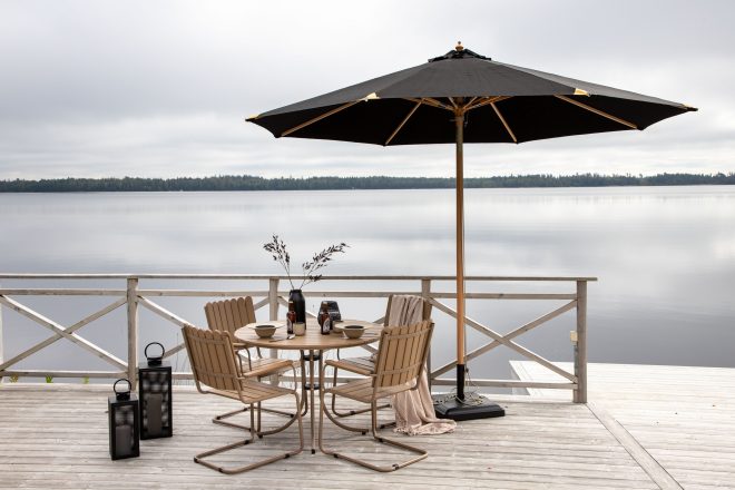 Nypo parasoll 330 cm - svart