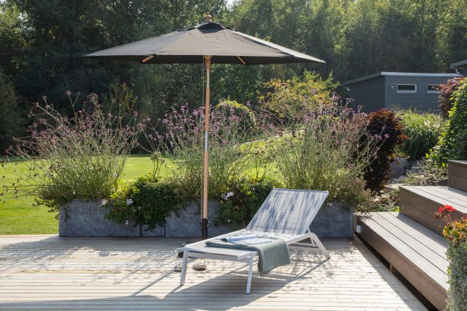 Corypho parasoll 250 cm - svart