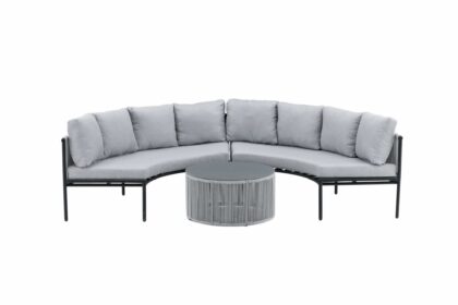 Virya loungegrupp utomhus rund 6-sits - grå