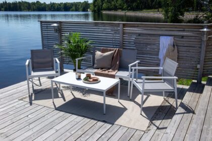 Break loungegrupp utomhus 4-sits - vit