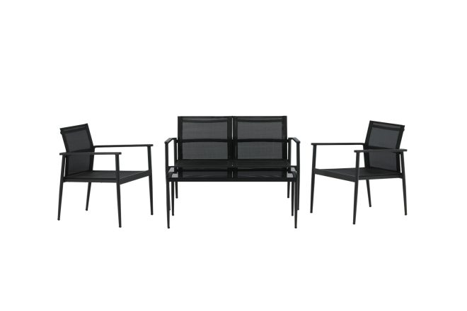 Break loungegrupp utomhus 4-sits - svart