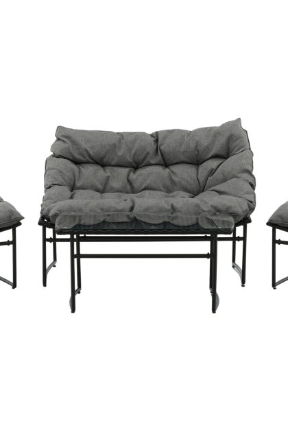 Tina loungegrupp utomhus 4-sits - svart