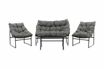 Tina loungegrupp utomhus 4-sits - svart