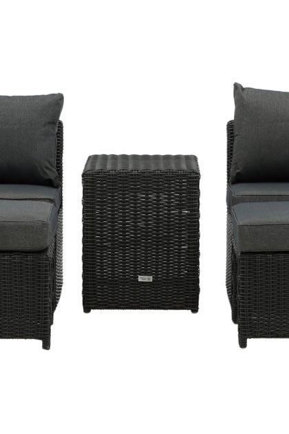Quad balkonggrupp 2-sits - svart