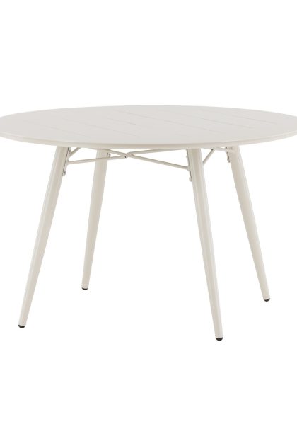 Lina matbord utomhus 120 cm rund - grå
