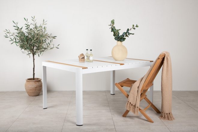 Togo matbord utomhus 150 cm - vit
