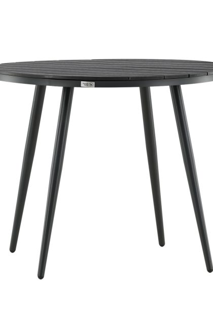Break matbord utomhus rund 90 cm - svart