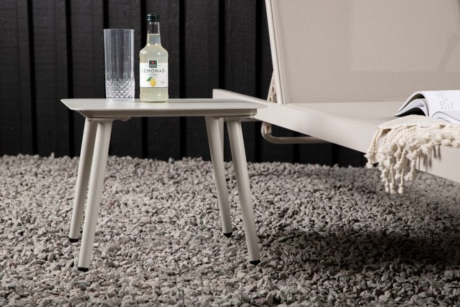 Lina sidobord utomhus 40 cm - beige