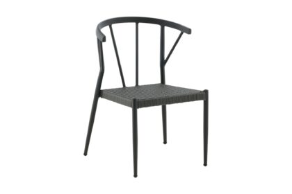 Stina karmstol utomhus - svart