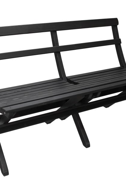 Utebänk larios 130 cm - svart