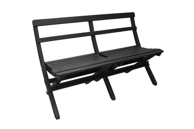 Utebänk larios 130 cm - svart