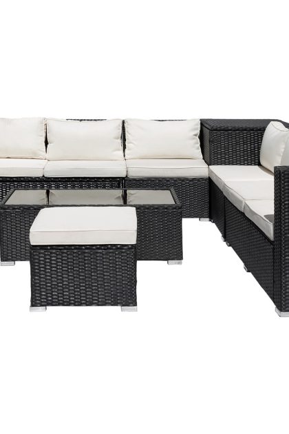 Loungrgrupp backamo 8-sits - antracit