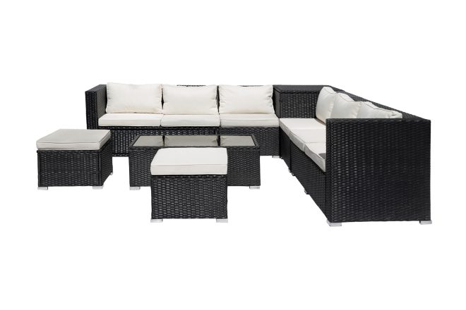 Loungrgrupp backamo 8-sits - antracit