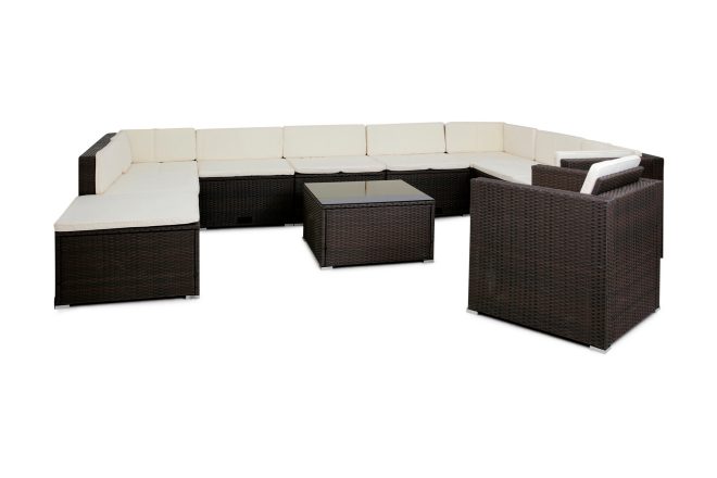 Loungrgrupp kristevik 13-sits - brun